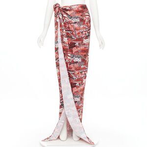 Balenciaga 2019 Wrap Tie Maxi Skirt